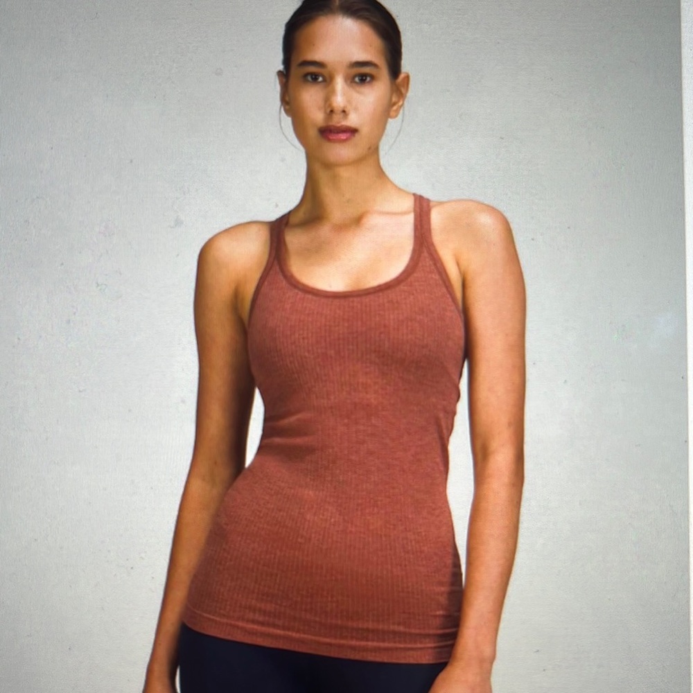 LuluLemon Ebb to Street Tank Top; ancient copper